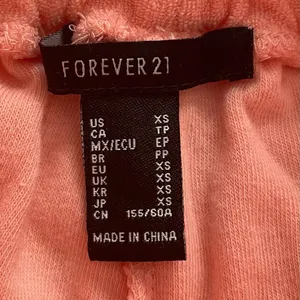 Forever 21 orange athletic cotton paperbag athleisure shorts, size XS loungewear thumbnail 2