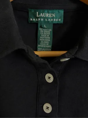 Ralph Lauren Womens Black Polo Sleeveless Crest Top Y2K Old Money Preppy Large thumbnail 5