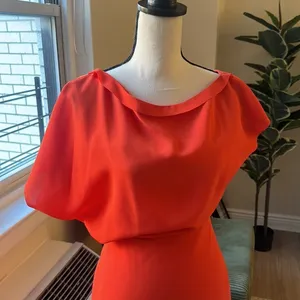 Reiss Asymmetric Flow Sleeve Dress Size 2 thumbnail 2