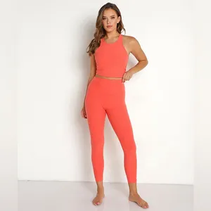 Beyond Yoga Spacedye Focus Cropped Tank in Fresh Coral Size Small thumbnail 12