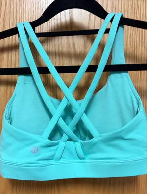Lululemon Teal Bra Sports thumbnail 3