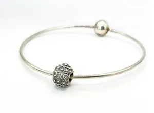 Pandora Easter Bunny Egg Holiday Bead With Clear Cubic Zirconia Authentic Charm thumbnail 2