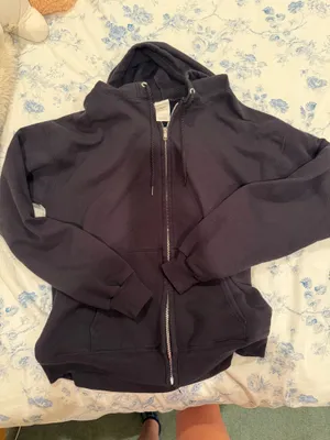 Black Hanes Zip-Up Hoodie thumbnail 1