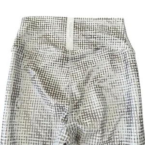 Peloton Womens‎ Metallic Silver Geometric Dot High Waist Workout Leggings Size M thumbnail 7