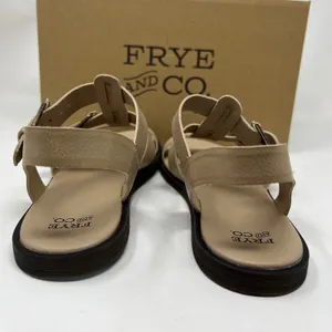 NWT FRYE AND CO Dublyn Sandals‎ Women 7.5 Taupe Gladiator Buckle FO10211 NIB New thumbnail 4