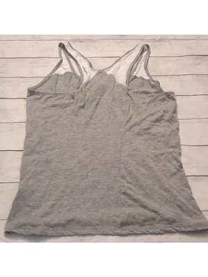 Alo yoga gray and white tank top size small petit thumbnail 4