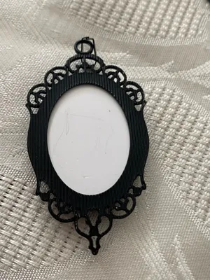 18” Black Cord Necklace Witch In Hat Oval Pendant 2”H x 1.25”W Goth Gothic Punk thumbnail 4