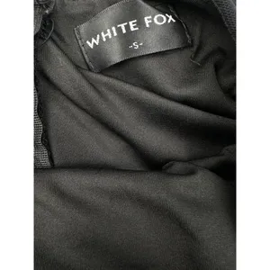 White Fox Boutique - Ruched Low back Mini Dress with Frill Details in Black thumbnail 3