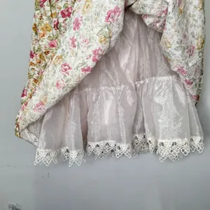 🍁 Minuet Cottagecore Floral Boho Strapeless Mini Party Cocktail Dress‎ Small thumbnail 5