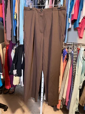 BROWN NWOT Free People Tyler Menswear Trousers Pants thumbnail 4