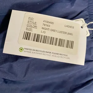North End Women’s Casual Lined Windbreaker Pants Blue Grey Luster Size Large NWT thumbnail 5