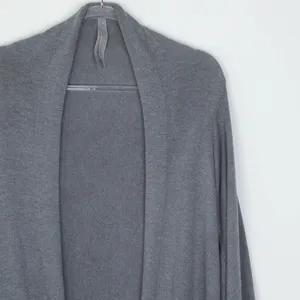 Melissa McCarthy Seven7 Gray Fringe‎ Cardigan Sweater Waterfall Duster Size 2X thumbnail 3