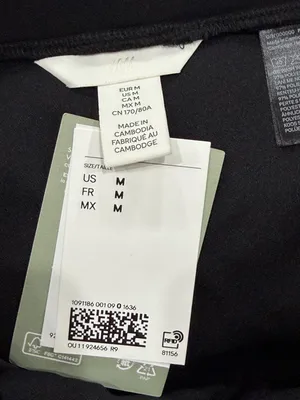 H&M Black Pull-On Pants with Tag Detail thumbnail 5