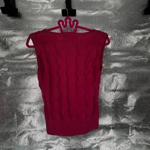 Talbots Vintage 100% Mercerized Cotton Argyle Pink Sweater Vest thumbnail 5