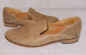 Lucky Brand Women's Cahill Casual Comfort Brown Leather Slip On Loafer size 9.5 thumbnail 1