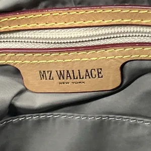 MZ WALLACE Quilted Madison Nylon Shoulder Hand Bag Crossbody Dark Purple Purse thumbnail 9
