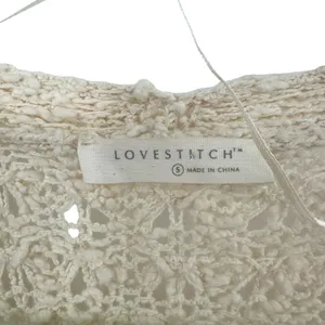 Lovestitch Size Small Cardigan Cream Open Front Duster Long Sleeve‎ Chunky Knit thumbnail 3