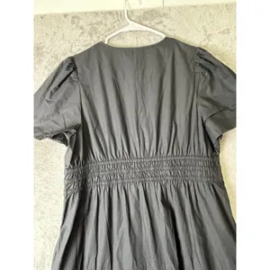 Quince‎ 100% Organic Cotton Poplin Tiered Maxi Dress Quiet Luxury Minimalist XL thumbnail 4