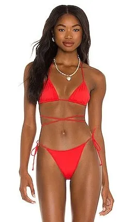 Red bikini set, Tropic of C Praia in Melon thumbnail 1