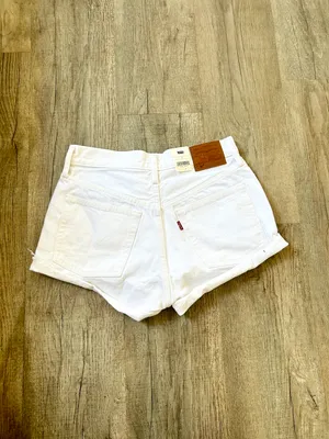 Levi's 501 Premium Collection white shorts size 27. thumbnail 5