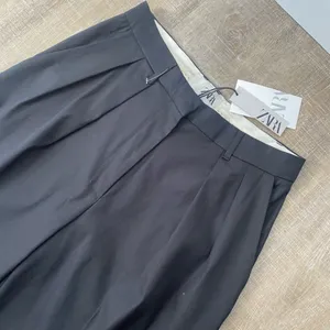 Kaia x Zara NWT Full Length Pants Womens XS Pleated Black Trousers Career Masc thumbnail 9