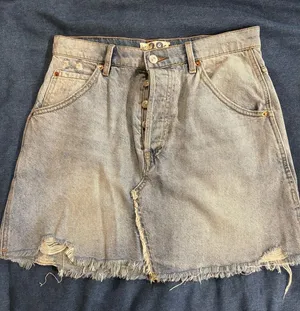 We The Free mini blue denim skirt 29 M thumbnail 1
