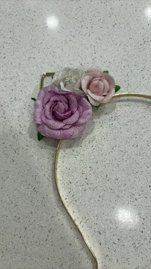 Floral cat ears headband Purple Size undefined thumbnail 2