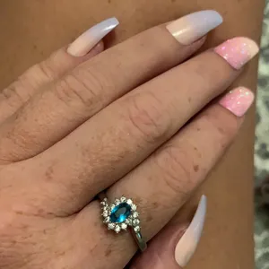 Gorgeous Blue Stone Silver ring thumbnail 4