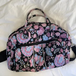 Vera Bradley paisley print weekender w/cosmetic bag thumbnail 1