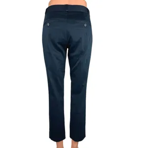 Banana Republic Navy Blue Mid Rise Career Cropped Straight Leg Pants Size 2 thumbnail 3