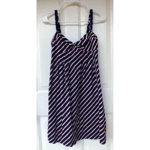 American Eagle Striped Versatile Summer Striped Cotton Dress Size 4 Gators UF thumbnail 2