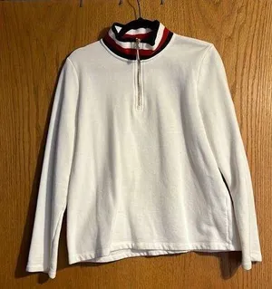 Tommy Hilfiger White Quarter Zip thumbnail 1