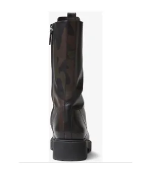 Michael Kors Brenna runway camo leather lace-up boots thumbnail 4