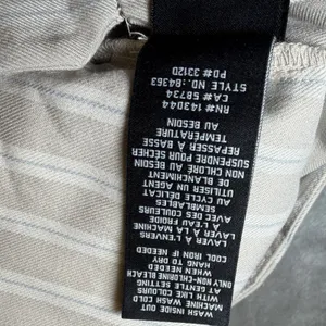 New 7 For All Mankind Womens Size 6 Beige Striped Wide Leg Trouser Pants Work thumbnail 14
