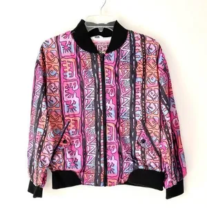 Vintage Y2K Forteza Pink Nylon Jacket Windbreaker size large thumbnail 1
