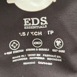 Dickies Scrub Top XS EDS Essentials Black V-Neck 4-Way Stretch DK615 thumbnail 6