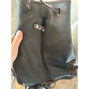 Liz Claiborne leather brown backpack thumbnail 8