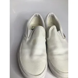 Vans Slip-On Shoes Womens 6 White Good Canvas Low Top Sneakers casual trendy thumbnail 3
