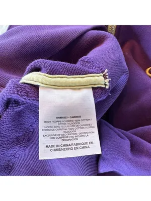 Nike Purple Hoodie Zip Up Sweatshirt Size Large thumbnail 3