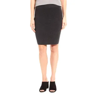Womens Size Large Eileen Fisher Pencil in Sleek Tencel Merino Interlock Skirt thumbnail 2