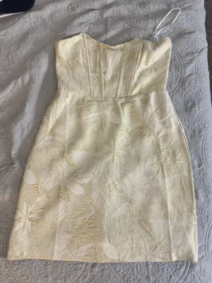 Lulus Dress Floral Mini Strapless thumbnail 1