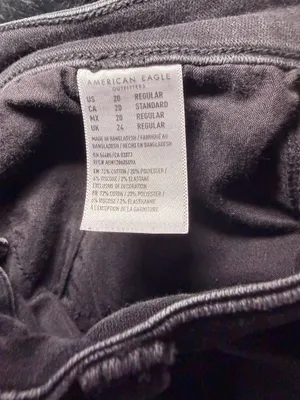 American Eagle Black Highest Rise Jeggings Size 20. thumbnail 4