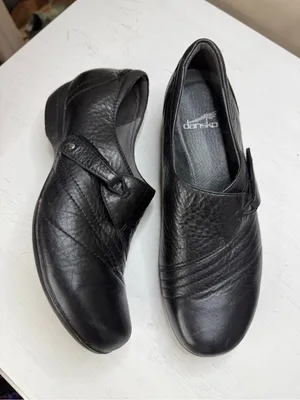 Dansko Franny Women's‎ Size 39 9US Black Leather Comfort Shoes Loafers thumbnail 14