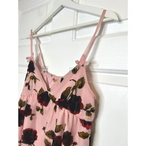 Evolutionary Rose Burnout Velvet Camisole Large Pink NEW Babydoll Top thumbnail 2