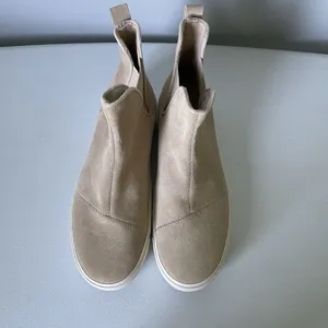 TOMS Fenix Platform Chelsea Shoes Ankle Booties Oatmeal Cream Tan Women's 10 thumbnail 6