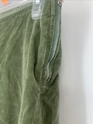 We the free  Green Corduroy flat front Pants thumbnail 4