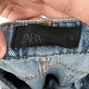 Zara Low Rise‎ Wide Leg Jeans US 6 MEX 28 Drawstring Light Wash Baggy Skater thumbnail 3