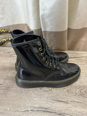 Dr Martens Zavala Patent Leather Combat Boots size‎ 8 thumbnail 2
