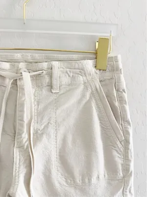 American Eagle AE Stretch Classic Bootcut Cargo Pants Cream Ivory Utility Gorp thumbnail 6