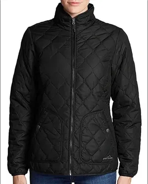 Eddie Bauer Women's Quilted Field Jacket in Black sz. XL\\\\ thumbnail 1